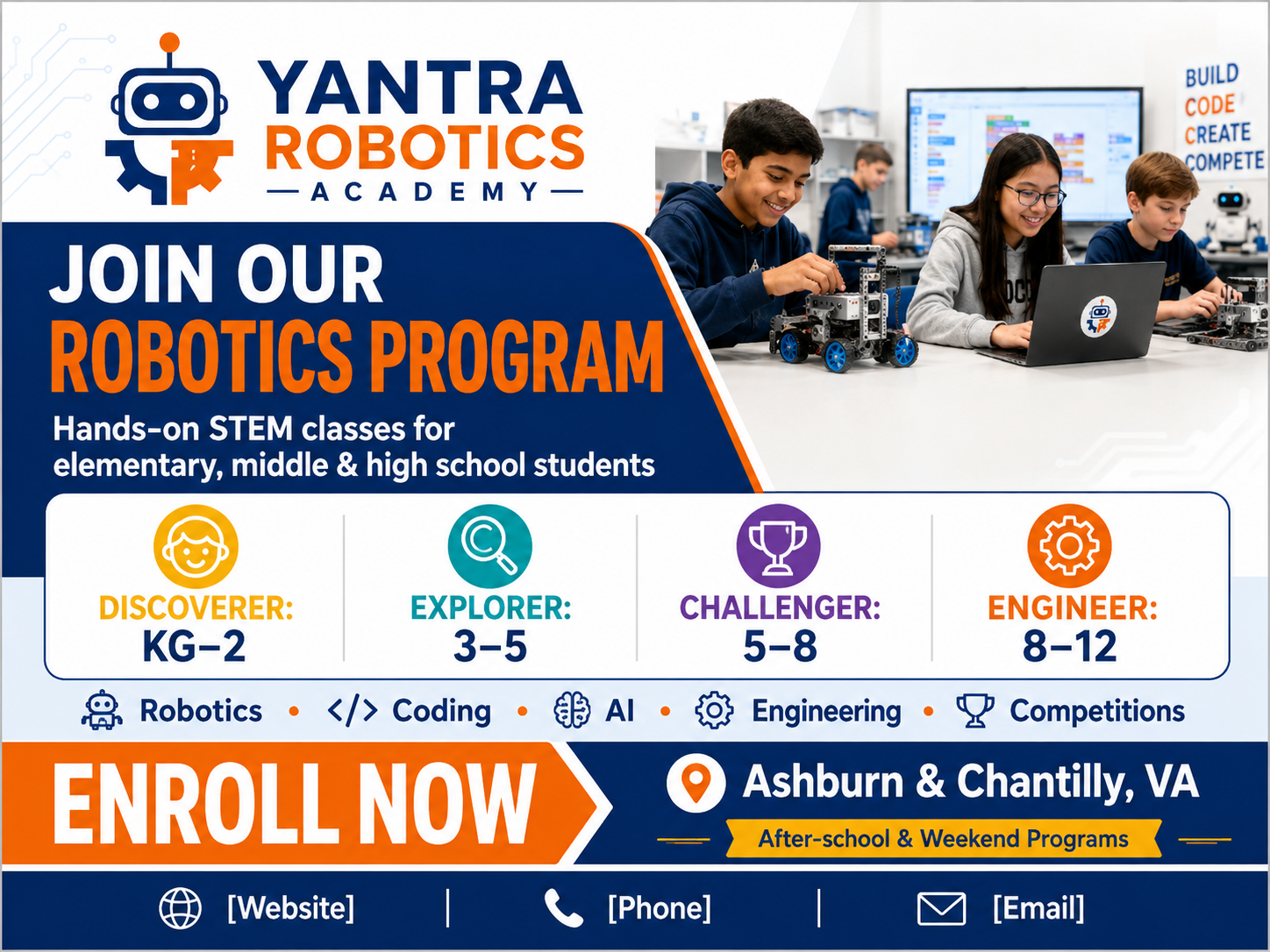 2026–27 Robotics Enrollment Opens Saturday, July 25!